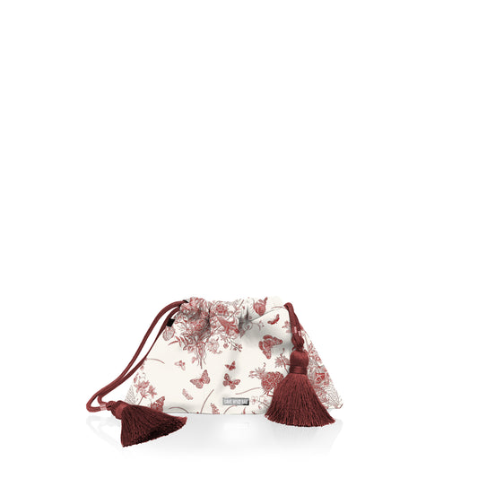 Cartera Clutchy Toile Garden Rouge