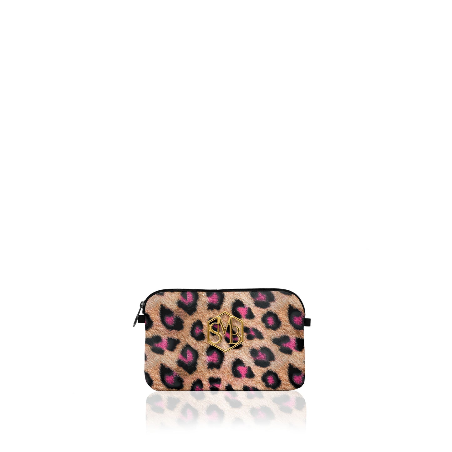 Estuche Bianca Midi Leopard Neon