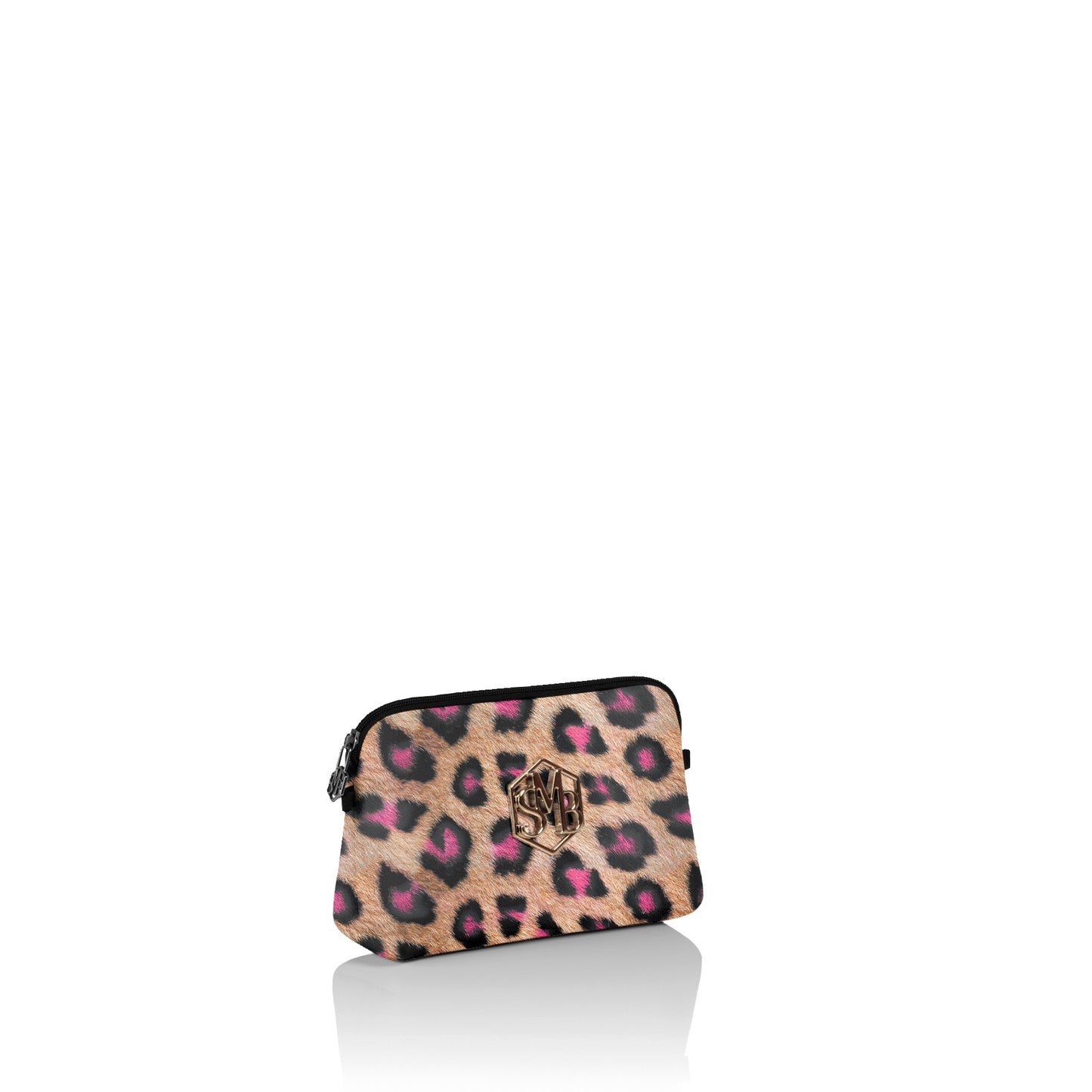 Estuche Bianca Midi Leopard Neon