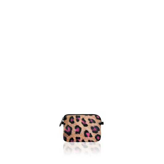 Estuche Bianca Mini Leopard Neon